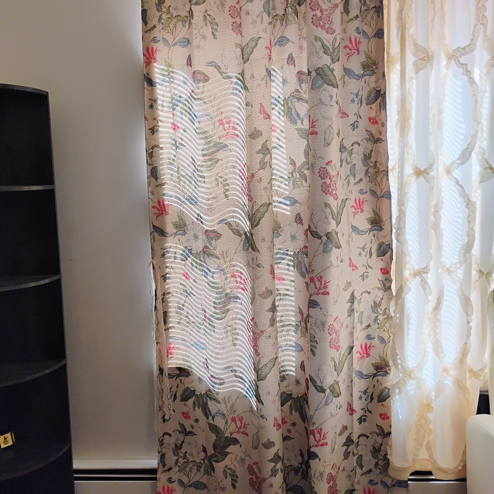 Floral Patterned Curtain